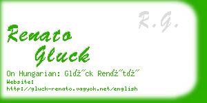 renato gluck business card